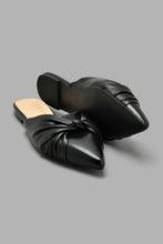 Load image into Gallery viewer, Redtag-Black-Knot-Closed-Toe-Mule-Mules-Women's-