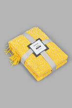 تنزيل الصورة على معرض الصور، Redtag-Yellow/White-Texture-Throw-Throws-Home-Bedroom-
