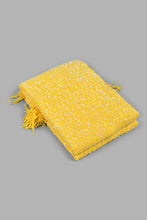 تنزيل الصورة على معرض الصور، Redtag-Yellow/White-Texture-Throw-Throws-Home-Bedroom-
