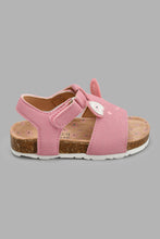 Load image into Gallery viewer, Redtag-Pink-Bunny-Cork-Sandal-Sandals-Infant-Girls-1 to 3 Years