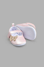 Load image into Gallery viewer, Redtag-Pale-Pink-Pram-Shoe-Colour:Pink,-Filter:Baby-Footwear-(0-to-18-Mths),-NBF-Casual-Shoes,-New-In,-New-In-NBF-FOO,-Non-Sale,-S22B,-Section:Kidswear-Baby-0 to 18 Months