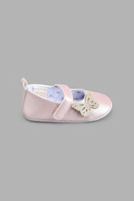 Load image into Gallery viewer, Redtag-Pale-Pink-Pram-Shoe-Colour:Pink,-Filter:Baby-Footwear-(0-to-18-Mths),-NBF-Casual-Shoes,-New-In,-New-In-NBF-FOO,-Non-Sale,-S22B,-Section:Kidswear-Baby-0 to 18 Months