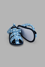 Load image into Gallery viewer, Redtag-Denim-Pram-Shoe-Colour:Denim,-Filter:Baby-Footwear-(0-to-18-Mths),-NBF-Casual-Shoes,-New-In,-New-In-NBF-FOO,-Non-Sale,-S22B,-Section:Kidswear-Baby-0 to 18 Months