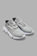 Load image into Gallery viewer, Redtag-Grey-Fly-Knit-Sneaker-Sneakers-Women's-