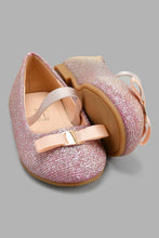 Load image into Gallery viewer, Redtag-Pink-Bow-Trim-Ballerina-Ballerinas-Infant-Girls-1 to 3 Years