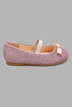 Load image into Gallery viewer, Redtag-Pink-Bow-Trim-Ballerina-Ballerinas-Infant-Girls-1 to 3 Years