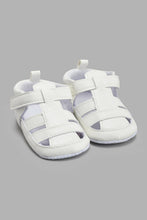 Load image into Gallery viewer, Redtag-White-Pram-Shoe-Pumps-Baby-0 to 18 Months
