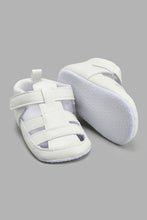 Load image into Gallery viewer, Redtag-White-Pram-Shoe-Pumps-Baby-0 to 18 Months