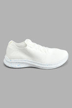 Load image into Gallery viewer, Redtag-White-Fly-Knit-Sneaker-Colour:White,-Filter:Women's-Footwear,-New-In,-New-In-Women-FOO,-Non-Sale,-S22A,-Section:Women,-Women-Trainers-Women's-