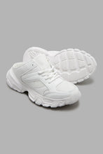 Load image into Gallery viewer, Redtag-White-Open-Back-Sneaker-Mule-Colour:White,-Filter:Women's-Footwear,-New-In,-New-In-Women-FOO,-Non-Sale,-S22A,-Section:Women,-Women-Trainers-Women's-