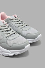 Load image into Gallery viewer, Redtag-Grey-Chunky-Lace-Up-Colour:Grey,-Filter:Women's-Footwear,-New-In,-New-In-Women-FOO,-Non-Sale,-S22A,-Section:Women,-Women-Trainers-Women's-