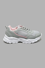 Load image into Gallery viewer, Redtag-Grey-Chunky-Lace-Up-Colour:Grey,-Filter:Women's-Footwear,-New-In,-New-In-Women-FOO,-Non-Sale,-S22A,-Section:Women,-Women-Trainers-Women's-