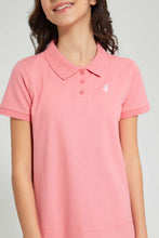Load image into Gallery viewer, Pink Polo Skater Dress