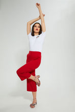 تنزيل الصورة على معرض الصور، Redtag-White-T-Shirt-With-Embroidery-Embellished-Women's-