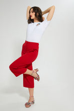 تنزيل الصورة على معرض الصور، Redtag-White-T-Shirt-With-Embroidery-Embellished-Women's-