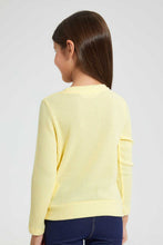 Load image into Gallery viewer, Redtag-Yellow-Drop-Needle-Tie-Knit-Tee-Plain-Girls-2 to 8 Years