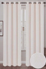 Load image into Gallery viewer, Redtag-Ivory-2-Piece-Floral-Jacquard-Curtain-Pair-With-Lining-Curtains-Home-Bedroom-