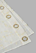 Load image into Gallery viewer, Redtag-Ivory-1-Piece-Floral-Sheer-Curtain-Curtains-Home-Bedroom-