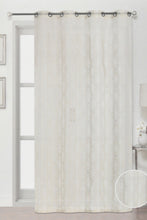 Load image into Gallery viewer, Redtag-Ivory-Stripe-Sheer-Curtain-Colour:Ivory,-Filter:Home-Bedroom,-HMW-BED-Curtains,-New-In,-New-In-HMW-BED,-Non-Sale,-S22B,-Section:Homewares-Home-Bedroom-