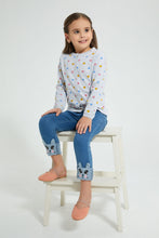 تنزيل الصورة على معرض الصور، Redtag-Grey-Multi-Color-Heart-Cardigan-Cardigans-Girls-2 to 8 Years