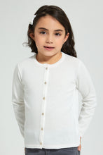 تنزيل الصورة على معرض الصور، Redtag-Cream-Cardigan-With-Pink-Outline-Cardigans-Girls-2 to 8 Years