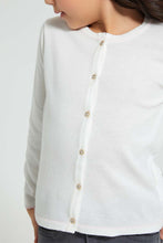 تنزيل الصورة على معرض الصور، Redtag-Cream-Cardigan-With-Pink-Outline-Cardigans-Girls-2 to 8 Years