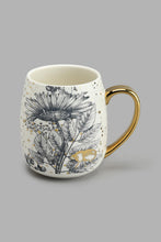 Load image into Gallery viewer, Redtag-White-And-Gold-Printed-Mug-Colour:Gold,-Colour:White,-Filter:Home-Dining,-HMW-DIN-Mugs,-New-In,-New-In-HMW-DIN,-Non-Sale,-S22A,-Section:Homewares-Home-Dining-