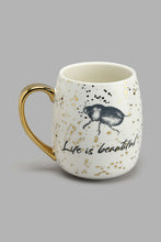Load image into Gallery viewer, Redtag-White-And-Gold-Printed-Mug-Colour:Gold,-Colour:White,-Filter:Home-Dining,-HMW-DIN-Mugs,-New-In,-New-In-HMW-DIN,-Non-Sale,-S22A,-Section:Homewares-Home-Dining-