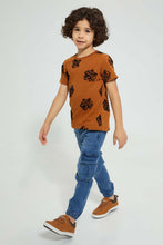 Load image into Gallery viewer, Redtag-Mid-Wash-Cargo-Stretch-Denim-Jogger-Jeans-Pull-On-Boys-2 to 8 Years