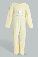 تنزيل الصورة على معرض الصور، Redtag-Yellow-Veloure-Sleep-Suit-Sleepsuits-Baby-0 to 12 Months