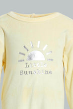 تنزيل الصورة على معرض الصور، Redtag-Yellow-Veloure-Sleep-Suit-Sleepsuits-Baby-0 to 12 Months
