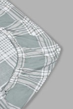 Load image into Gallery viewer, Redtag-Grey-Stripe-Printed-Fitted-Sheet(Super-King-Size)-Fitted-Sheets-Home-Bedroom-