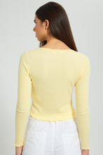تنزيل الصورة على معرض الصور، Redtag-Yellow-Rib-L/S-T-Shirt-With-Placement-Embroidery-Active-Tees-Women's-