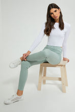 تنزيل الصورة على معرض الصور، Redtag-White-Plain-Rib-Long-Sleeve-T-Shirt-Embellished-Women's-