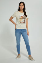تنزيل الصورة على معرض الصور، Redtag-Grey-Photographic-Print-T-Shirt-Active-Tees-Women's-