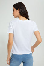تنزيل الصورة على معرض الصور، Redtag-Black-Graphic-Print-T-Shirt-Active-Tees-Women's-