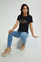 تنزيل الصورة على معرض الصور، Redtag-Red-Graphic-Print-T-Shirt-Active-Tees-Women's-