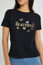 تنزيل الصورة على معرض الصور، Redtag-Red-Graphic-Print-T-Shirt-Active-Tees-Women's-