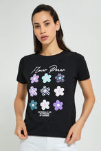 تنزيل الصورة على معرض الصور، Redtag-Pink-Graphic-Print-T-Shirt-Active-Tees-Women's-