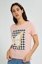 تنزيل الصورة على معرض الصور، Redtag-Yellow-Graphic-Print-T-Shirt-Active-Tees-Women's-