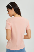 تنزيل الصورة على معرض الصور، Redtag-Yellow-Graphic-Print-T-Shirt-Active-Tees-Women's-