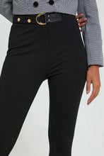 Load image into Gallery viewer, Redtag-Black-Skinny-Fit-Waist-Details-Legging-Leggings-Women's-0