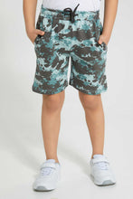تنزيل الصورة على معرض الصور، Redtag-Grey-Little-Dude-Print-Cut-N-Sew-Shorts-Set-Sets-Boys-2 to 8 Years