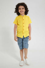 تنزيل الصورة على معرض الصور، Redtag-Blue-Printed-Pull-On-Short-Pull-On-Shorts-Boys-2 to 8 Years