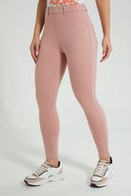 Load image into Gallery viewer, Redtag-Pink-Skinny-Fit-Leggings-Colour:Pink,-Filter:Women's-Clothing,-New-In,-New-In-Women,-Non-Sale,-S22B,-Section:Women,-Women-Leggings-Women's-