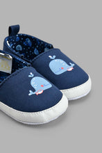 Load image into Gallery viewer, Redtag-Denim-Pram-Shoe-Colour:Denim,-Filter:Baby-Footwear-(0-to-18-Mths),-NBF-Casual-Shoes,-New-In,-New-In-NBF-FOO,-Non-Sale,-S22A,-Section:Kidswear-Baby-0 to 18 Months