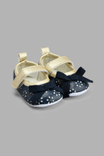 Load image into Gallery viewer, Redtag-Navy-Pram-Shoe-Colour:Navy,-Filter:Baby-Footwear-(0-to-18-Mths),-NBF-Casual-Shoes,-New-In,-New-In-NBF-FOO,-Non-Sale,-S22A,-Section:Kidswear-Baby-0 to 18 Months