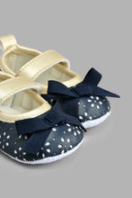 Load image into Gallery viewer, Redtag-Navy-Pram-Shoe-Colour:Navy,-Filter:Baby-Footwear-(0-to-18-Mths),-NBF-Casual-Shoes,-New-In,-New-In-NBF-FOO,-Non-Sale,-S22A,-Section:Kidswear-Baby-0 to 18 Months