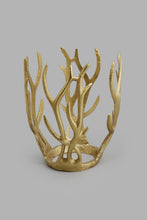 Load image into Gallery viewer, Redtag-Gold-Metal-&-Glass-Decorative-Vase-Vase-Home-Decor-