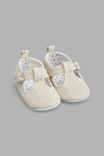 Load image into Gallery viewer, Redtag-Beige-Pram-Shoe-Pumps-Baby-0 to 18 Months